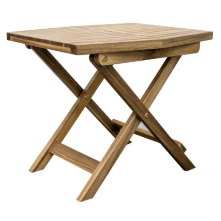 Durable wooden beach side table